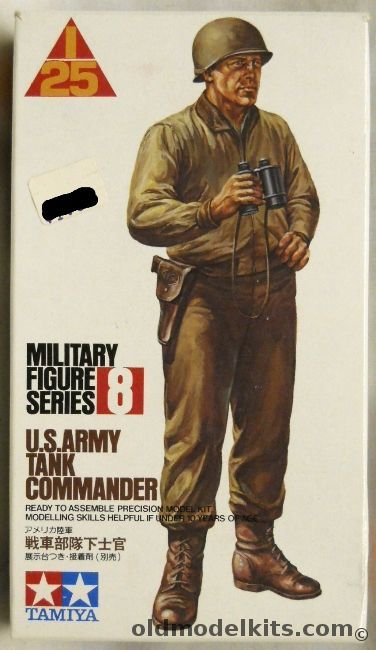 Tamiya 1/25 US Army Tank Commander Military Figures Series 8, PF0008 plastic model kit